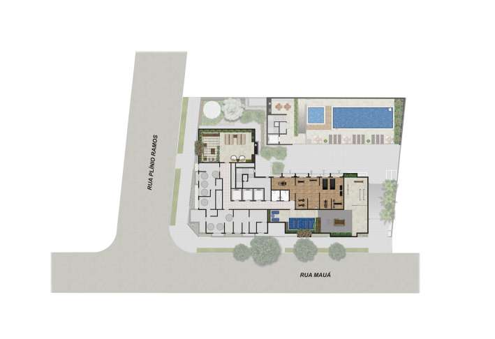 Implantação Cobertura - Apartamento em Centro