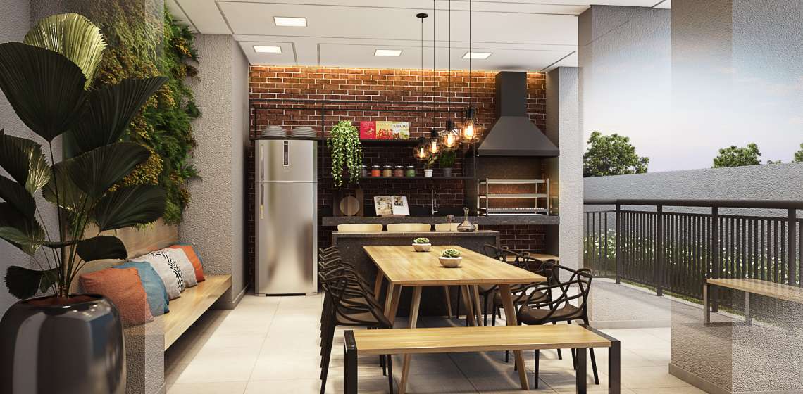Churrasqueira - Apartamento em Centro