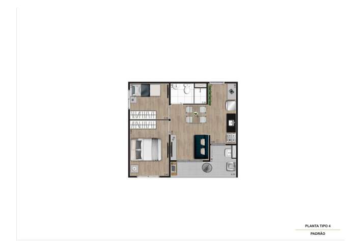 Planta Tipo 4 - Final 4 - R05 - Apartamento em Lapa