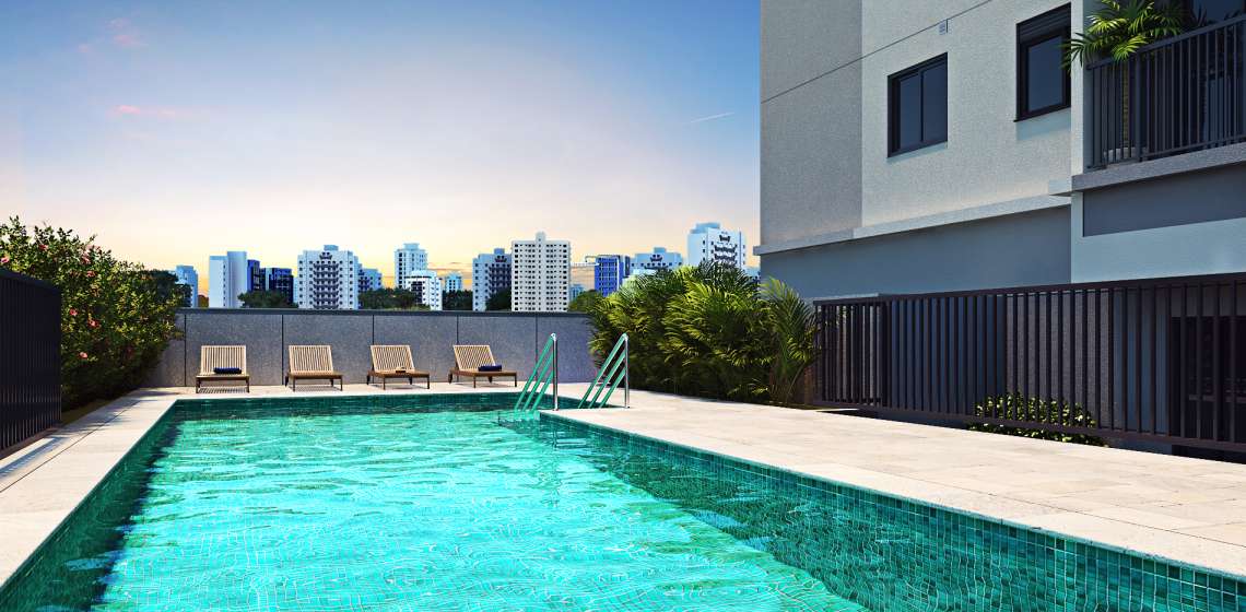 Piscina - Apartamento em Jardim Celeste