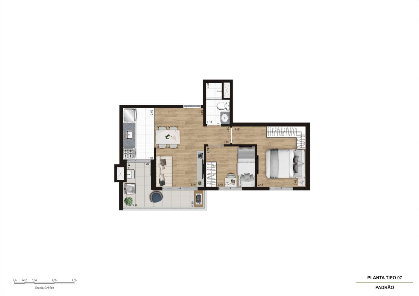 2 Dorms | T1 F07 | T2 F6 | T3 F6 Gran Kazzas Sacomã