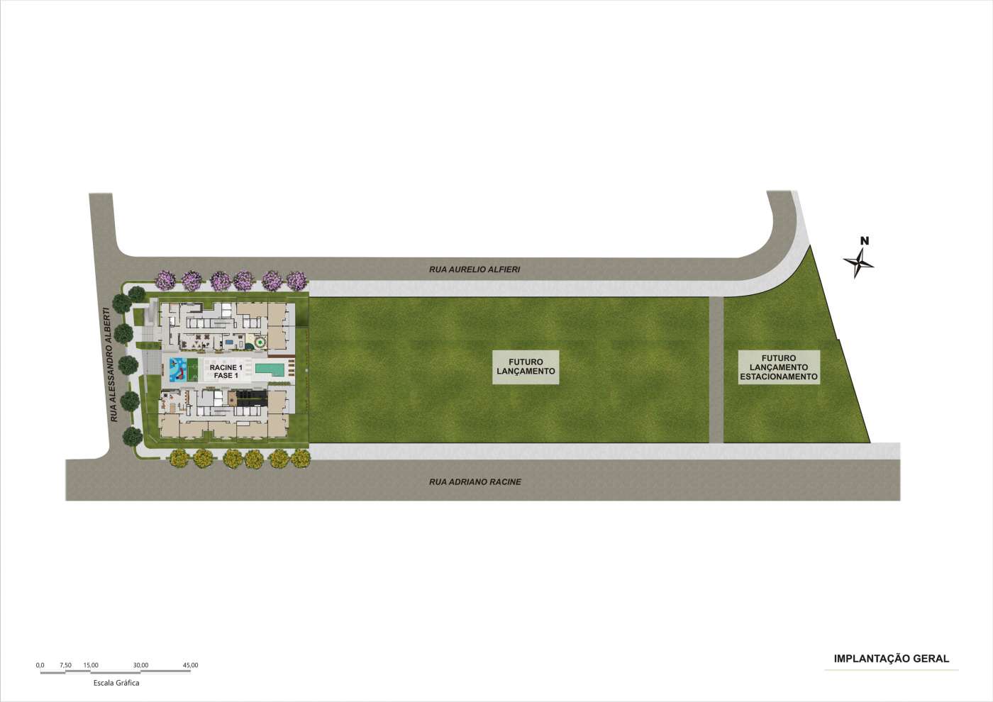 Implantação geral Gran Kazzas Botanic