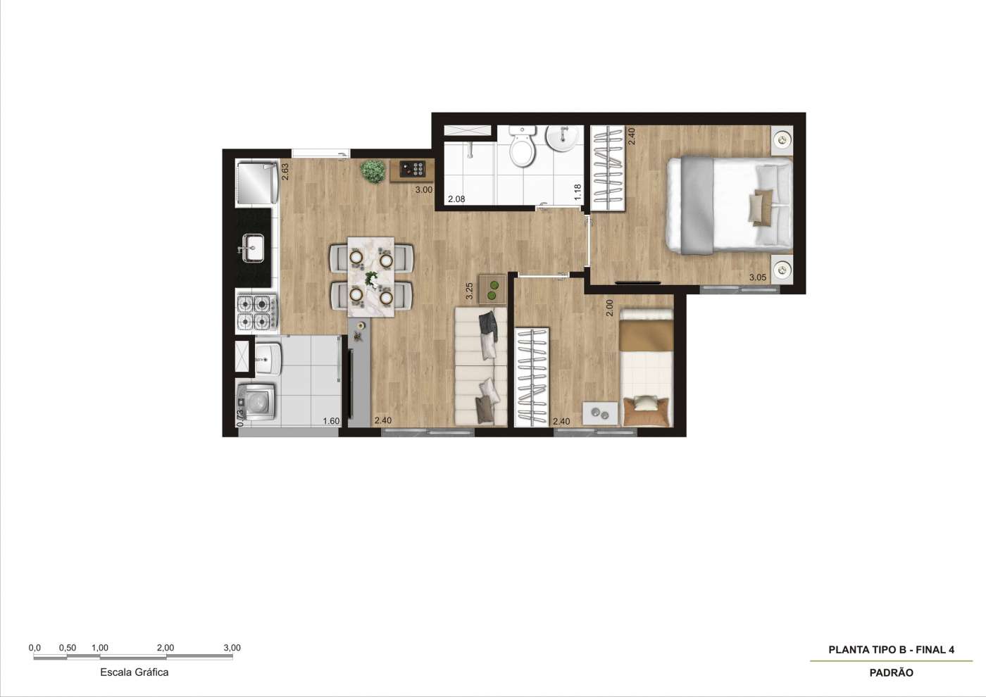 Planta 2 dorms - Final 04 KZ Reserva